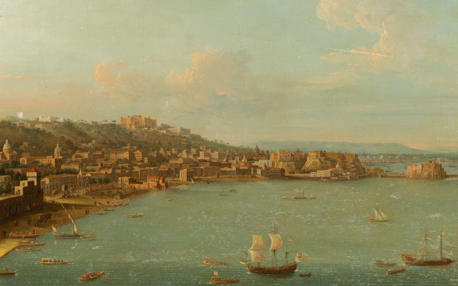 Antonio Joli (1700-1777)/A View of Naples from Mergellina/oil on canvas, 67.5cm x 97.8cm/